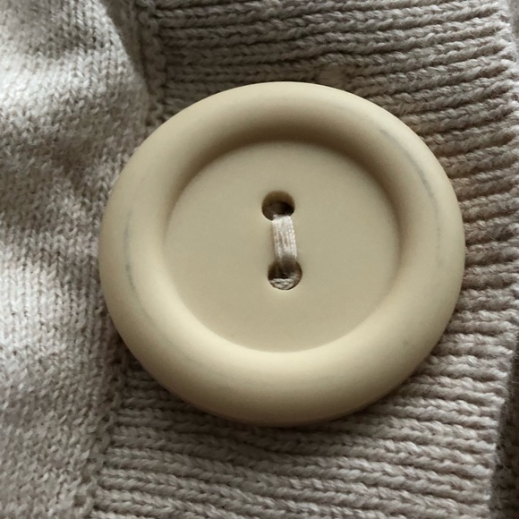 Elle 100% Cotton Cream Cropped Cardigan XS - Picture 13 of 16